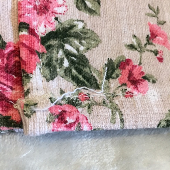 Shabby Chic Rose Garden Eyelette Lace Trimmed Farmhouse Kitchen Towels CottonNWT - Picture 9 of 16